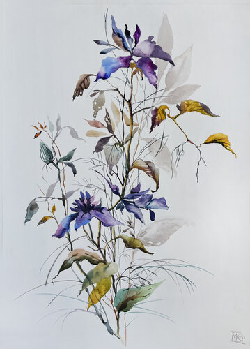 Violet Bloom von Maria Kireev, Malerei kaufen auf Singulart