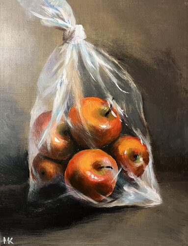 Red Stillness von Maria Kireev, Malerei kaufen auf Singulart