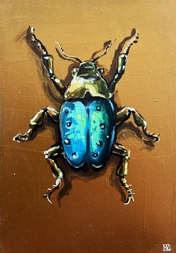 Golden Guardian di Maria Kireev, Pittura in vendita su Singulart