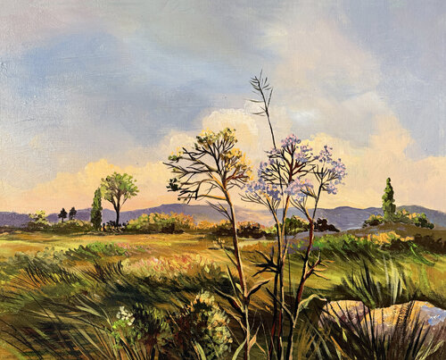 Wild Grasses van Maria Kireev, Schilderij te koop op Singulart