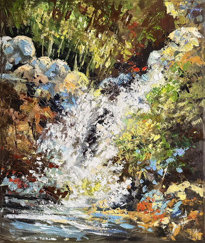 Water in Motion di Maria Kireev, Pittura in vendita su Singulart