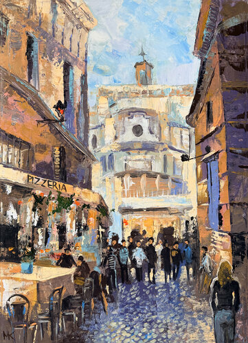 A Small Street of Great Rome von Maria Kireev, Malerei kaufen auf Singulart
