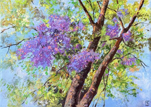 Cathedral of Blossoms by Maria Kireev, Painting for Sale on Singulart