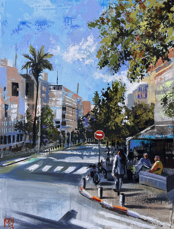 Passing the cafe Maria Kireev