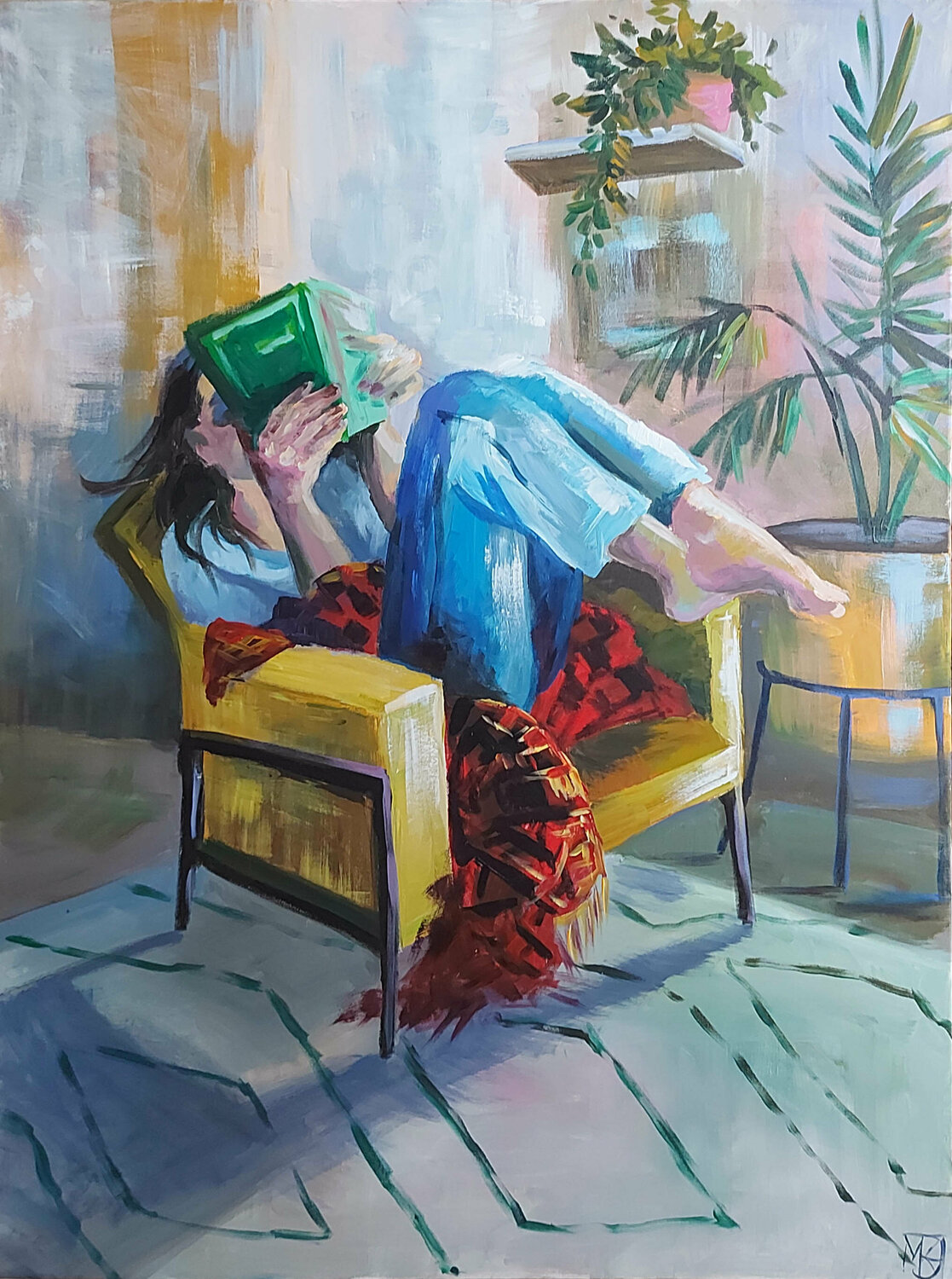 Yellow chair Maria Kireev