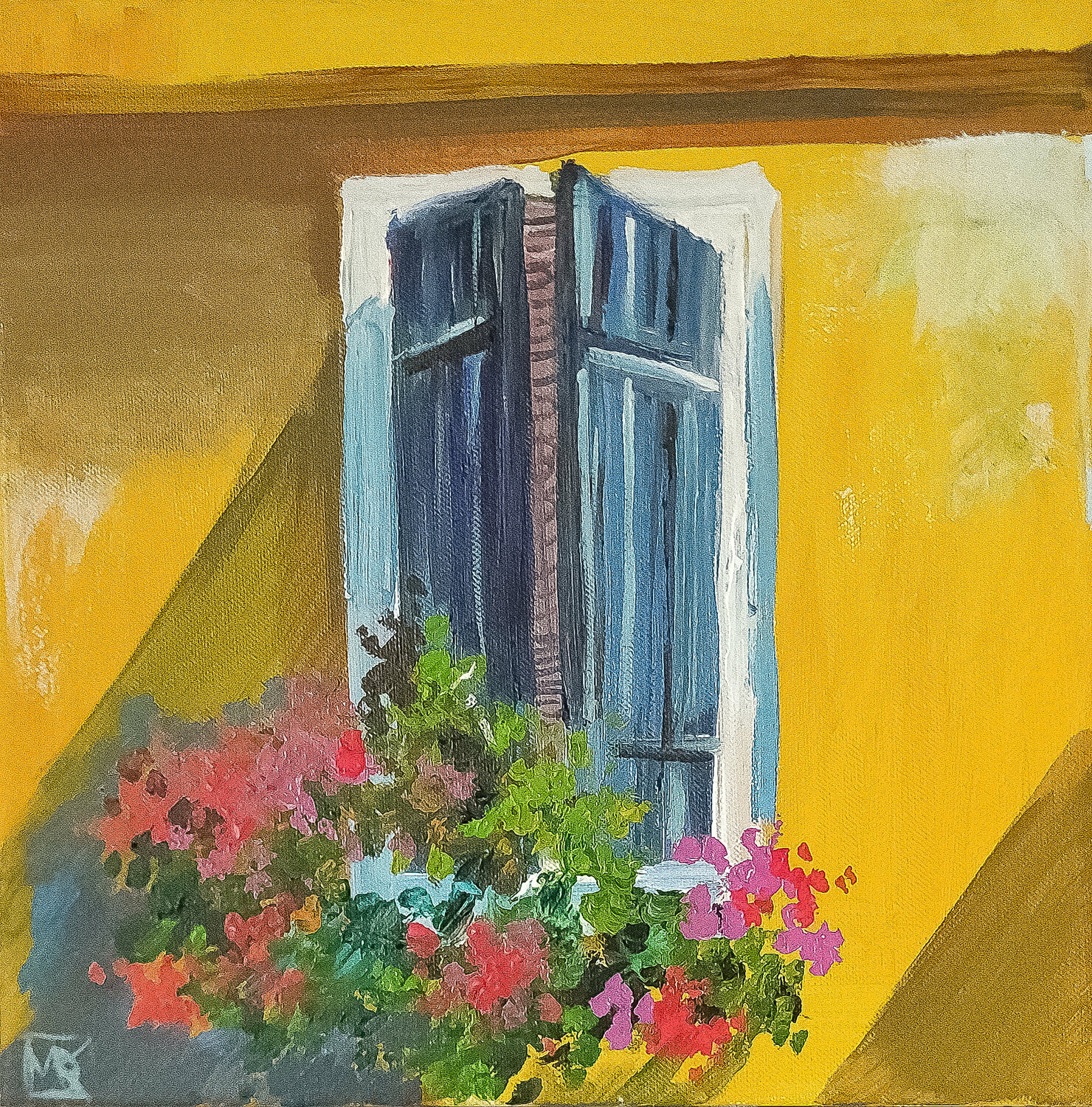 Yellow wall Maria Kireev