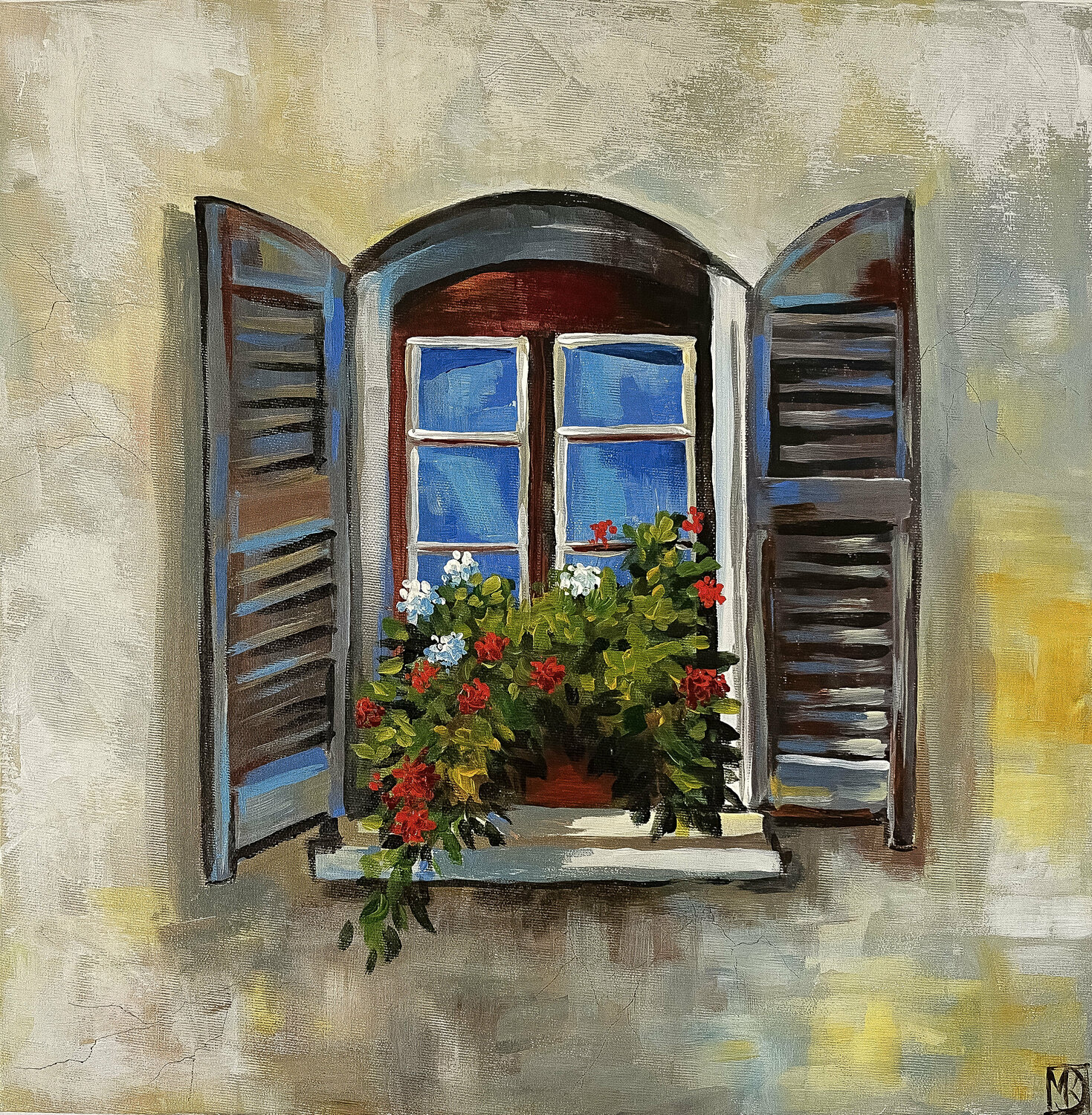 Geranium on the window Maria Kireev