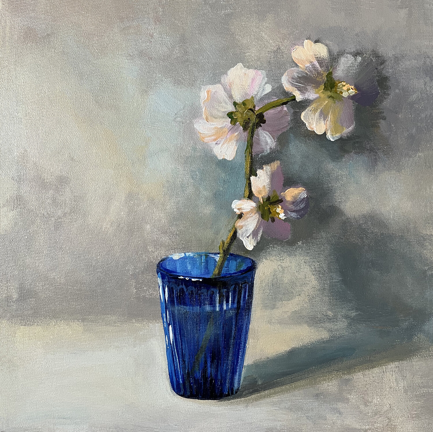 Small still life with blue glass Maria Kireev