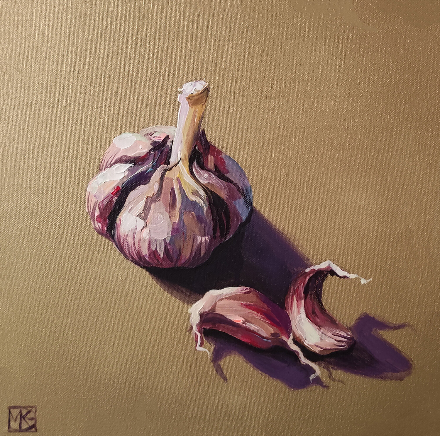 Garlic on gold Maria Kireev