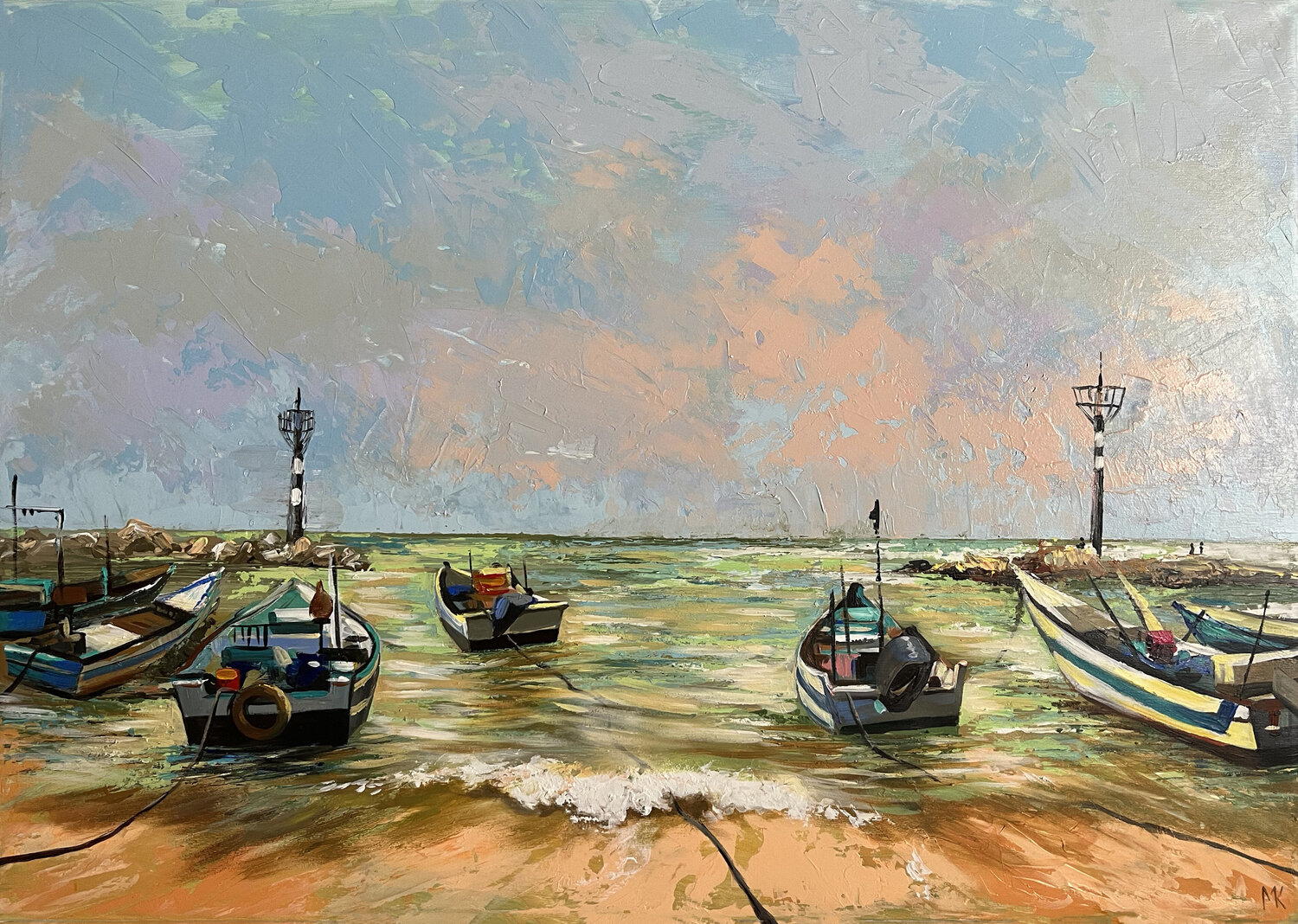 BOATS IN THE BEACH DOR Maria Kireev