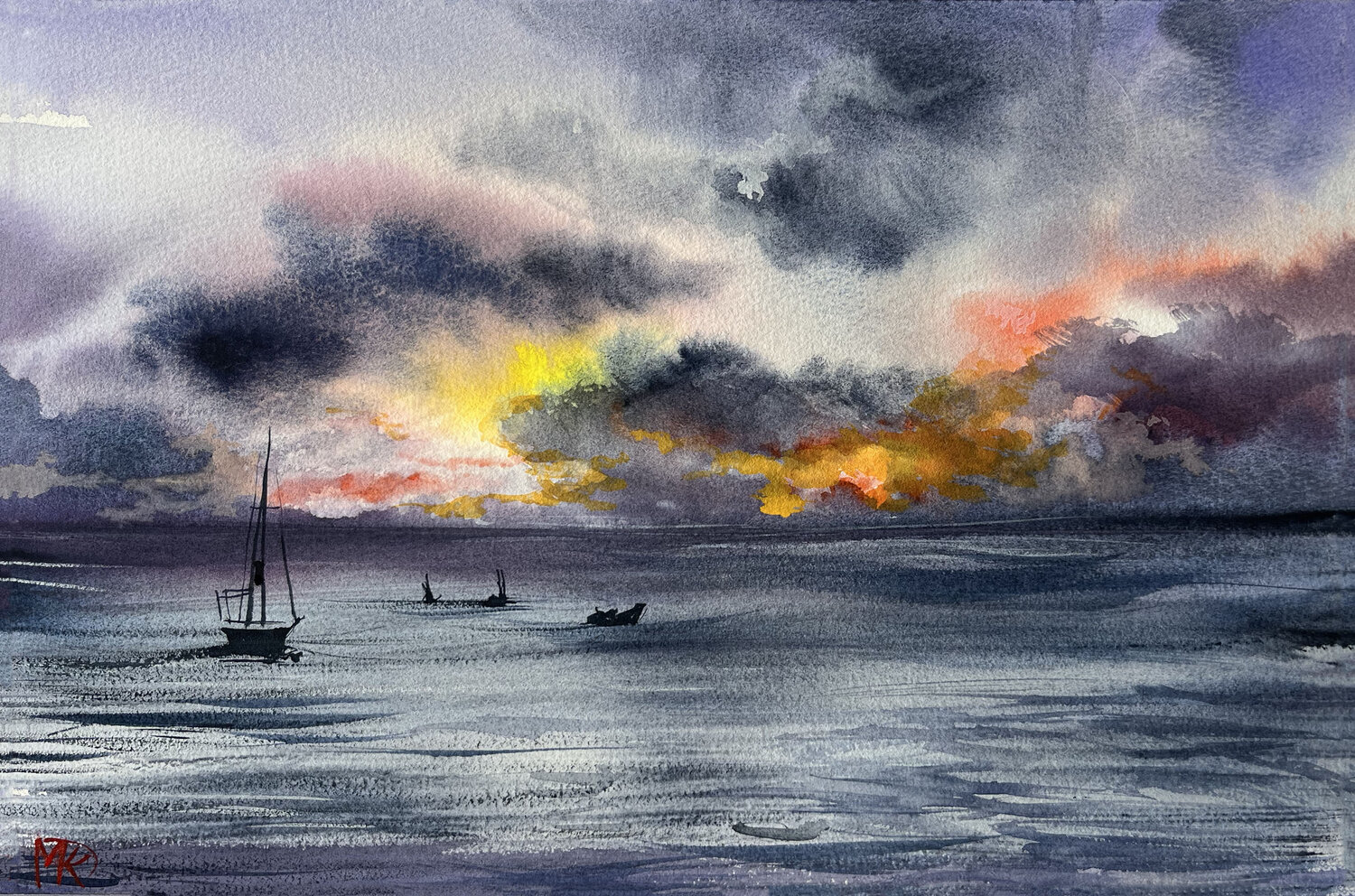 Evening clouds Maria Kireev