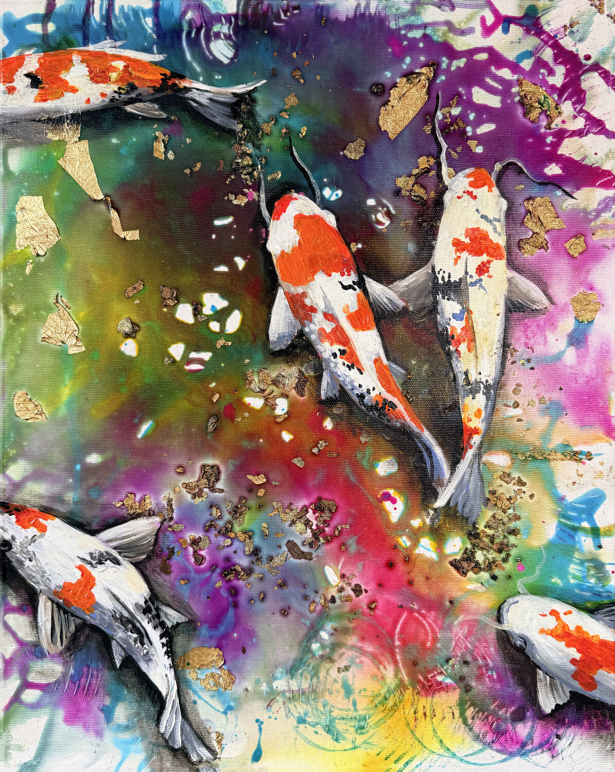 Pond of Wishes Maria Kireev Original painting for sale