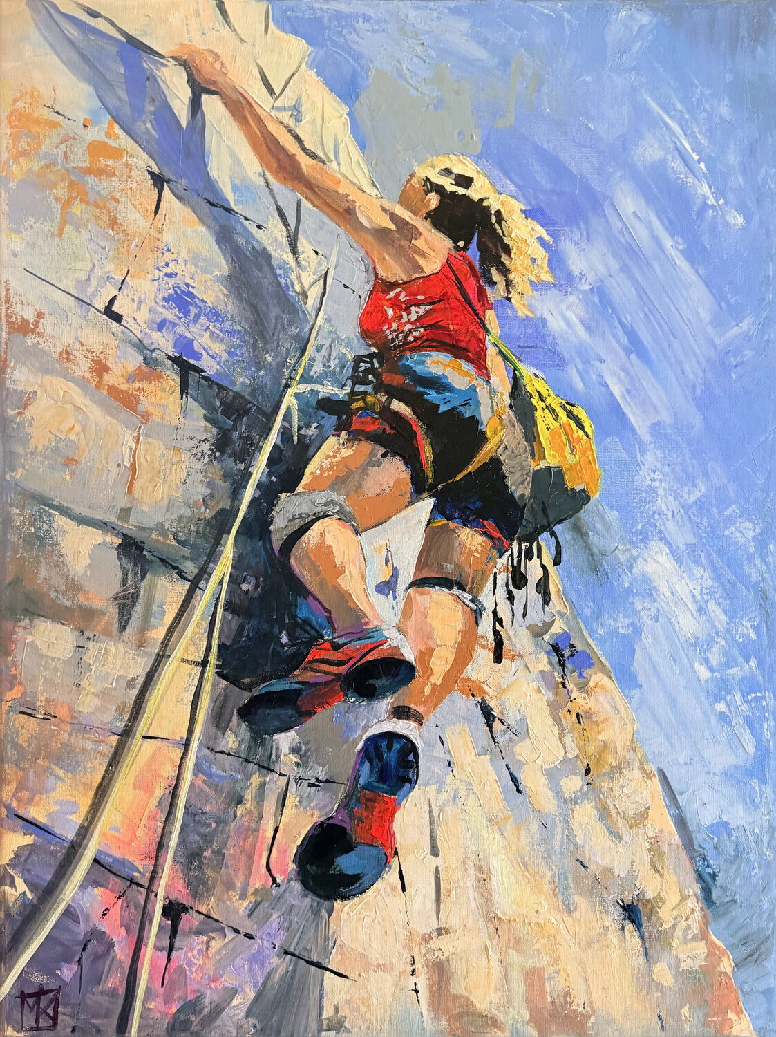 Chasing the Sky Maria Kireev Originalgemälde zu verkaufen