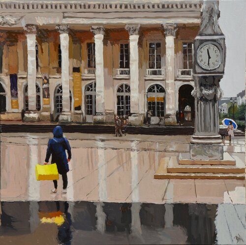Yellow Bag di Daniel Murgatroyd, Pittura in vendita su Singulart