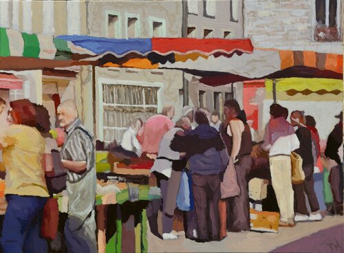 Marché  des Capucins di Daniel Murgatroyd, Pittura in vendita su Singulart