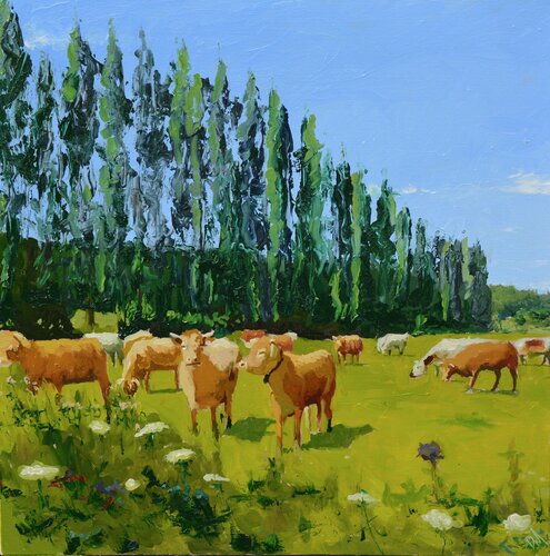 The Cows von Daniel Murgatroyd, Malerei kaufen auf Singulart