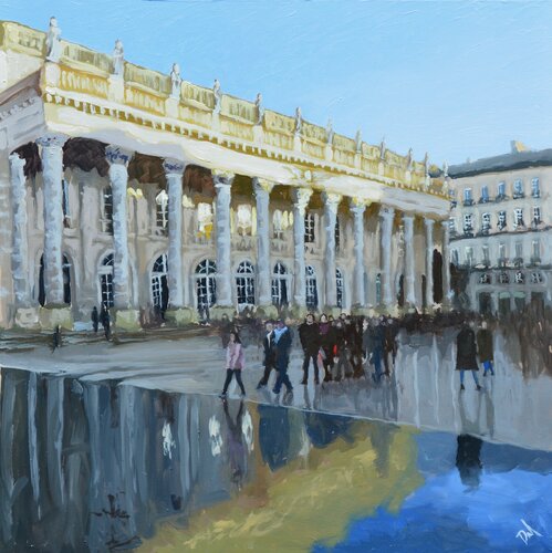 Grand Theatre, Bordeaux van Daniel Murgatroyd, Schilderij te koop op Singulart