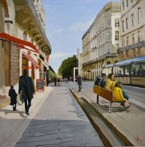 Cours de l'Intendance, Bordeaux van Daniel Murgatroyd, Schilderij te koop op Singulart