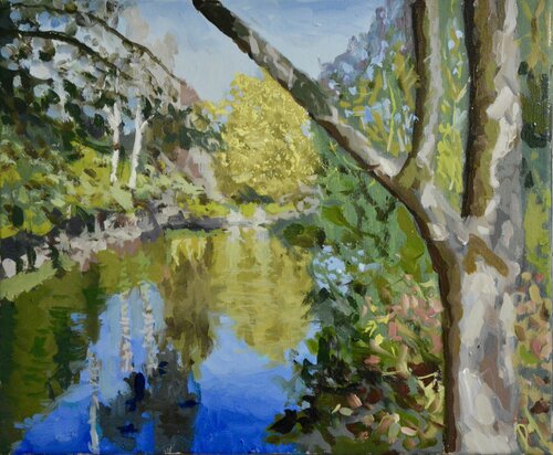 La Dronne, Charente van Daniel Murgatroyd, Schilderij te koop op Singulart