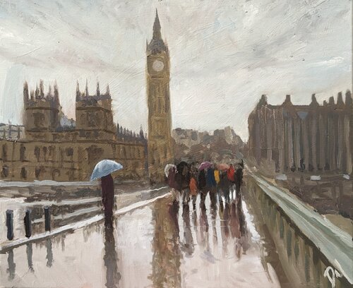 London Rain by Daniel Murgatroyd, Painting for Sale on Singulart