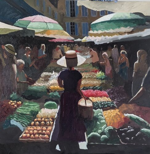 Le Marché van Daniel Murgatroyd, Schilderij te koop op Singulart