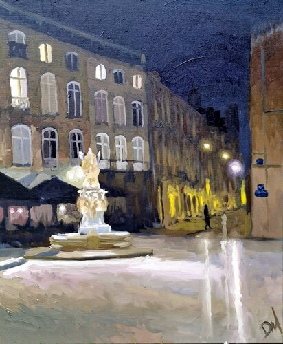Place du Parlement, Bordeaux van Daniel Murgatroyd, Schilderij te koop op Singulart
