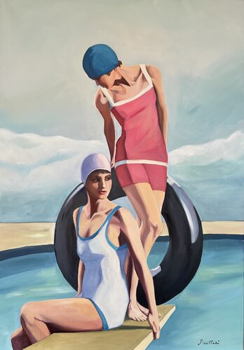 By the pool di Irina Biatturi, Pittura in vendita su Singulart