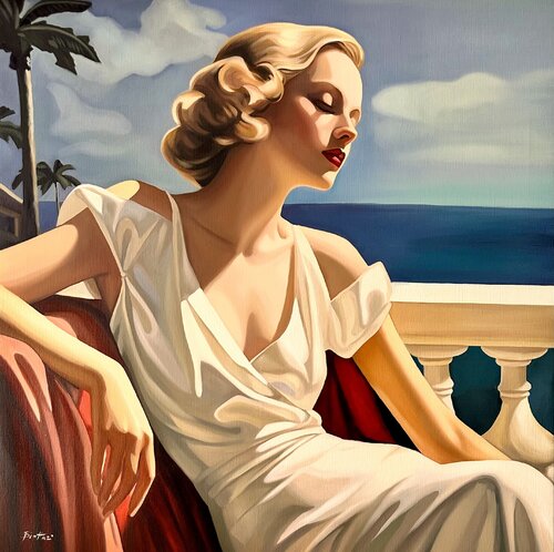 Terrace ensoleillé van Irina Biatturi, Schilderij te koop op Singulart
