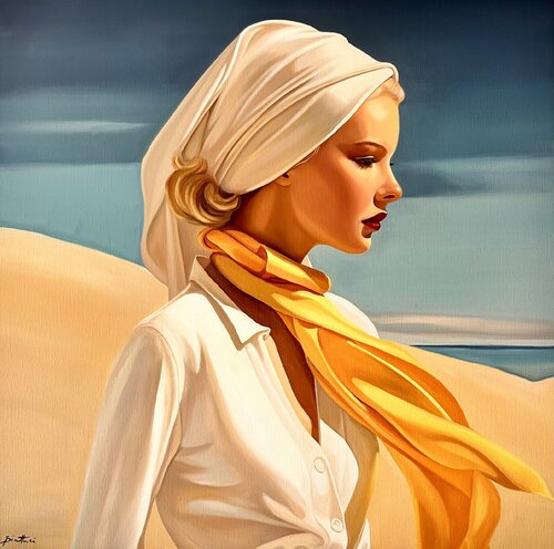 Voyage dans le désert van Irina Biatturi, Schilderij te koop op Singulart