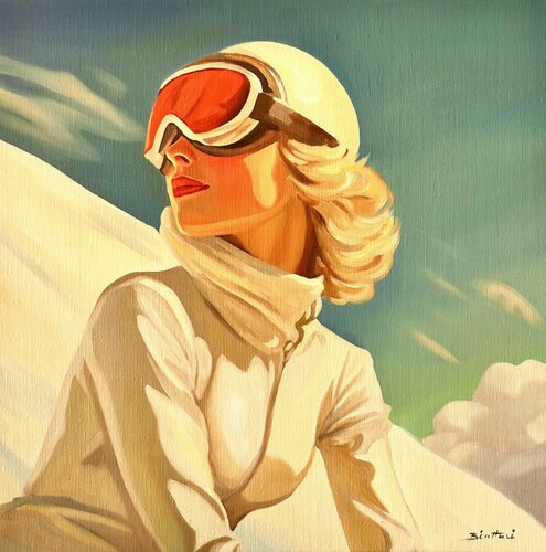 Winter light van Irina Biatturi, Schilderij te koop op Singulart