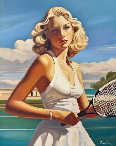 L’attente van Irina Biatturi, Schilderij te koop op Singulart