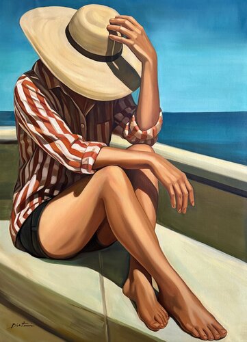Sur le Bateau par Irina Biatturi, Peinture en vente sur Singulart