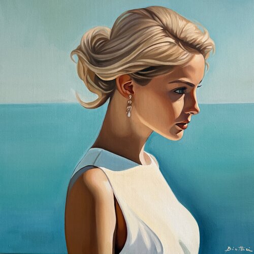 Dans mes pensées by Irina Biatturi, Painting for Sale on Singulart