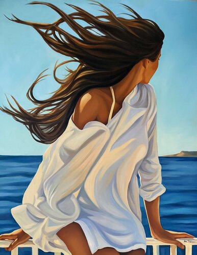 Carried by the wind par Irina Biatturi, Peinture en vente sur Singulart