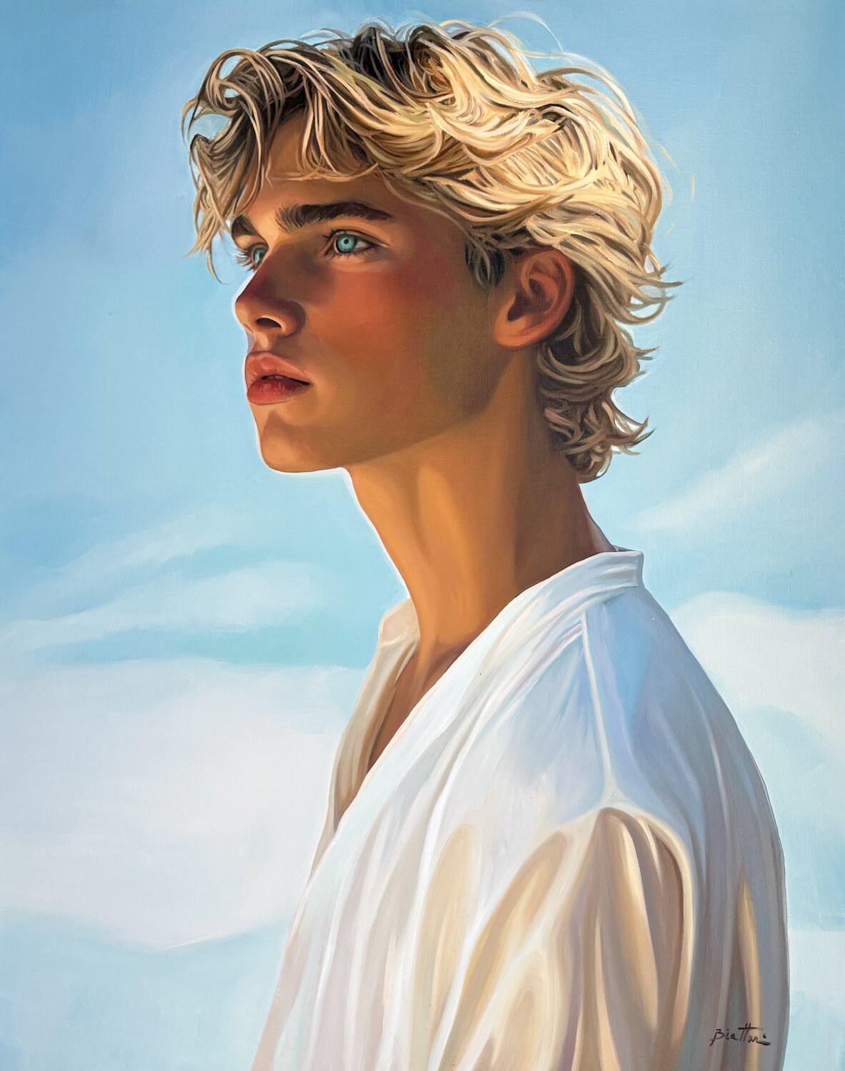 Apollon Irina Biatturi Original painting for sale