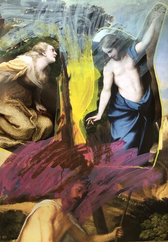 Noli me tangere 02 par Heribert Heere, Œuvre sur papier en vente sur Singulart
