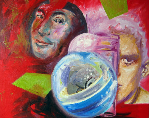 Überraschungs-Kugel di Heribert Heere, Pittura in vendita su Singulart