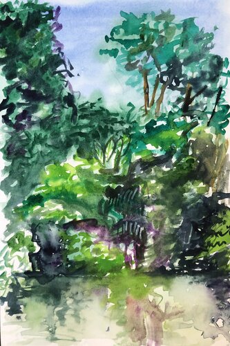 Regenwald 01 von Heribert Heere, Malerei kaufen auf Singulart