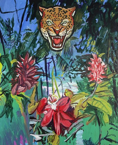 Jaguar van Heribert Heere, Schilderij te koop op Singulart