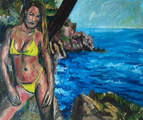 Badende 02 von Heribert Heere, Malerei kaufen auf Singulart