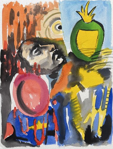 Zeit-Raum-Spiel 02 van Heribert Heere, Schilderij te koop op Singulart