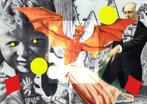 Geld und Magie 44 par Heribert Heere, Œuvre sur papier en vente sur Singulart