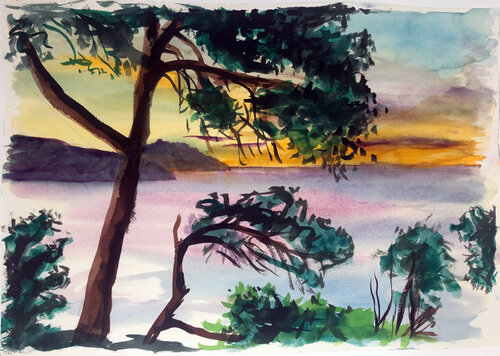 Cote d`'Azur 04 di Heribert Heere, Pittura in vendita su Singulart
