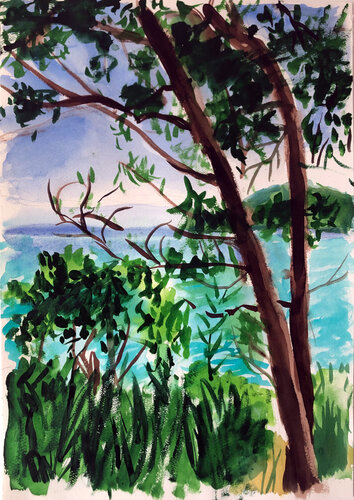 Cote d`'Azur 05 di Heribert Heere, Pittura in vendita su Singulart