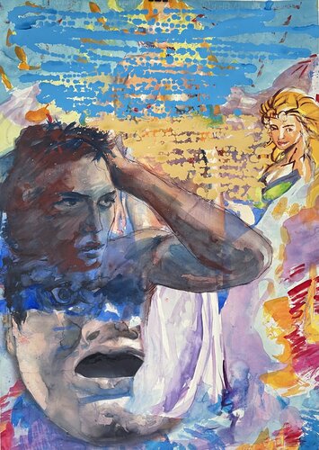 Masken von Heribert Heere, Malerei kaufen auf Singulart