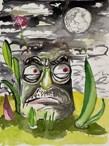 Imaginäres Selbstporträt von Heribert Heere, Malerei kaufen auf Singulart