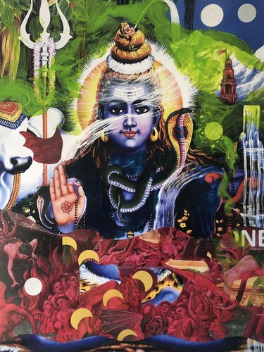 Shiva 03 von Heribert Heere, Malerei kaufen auf Singulart