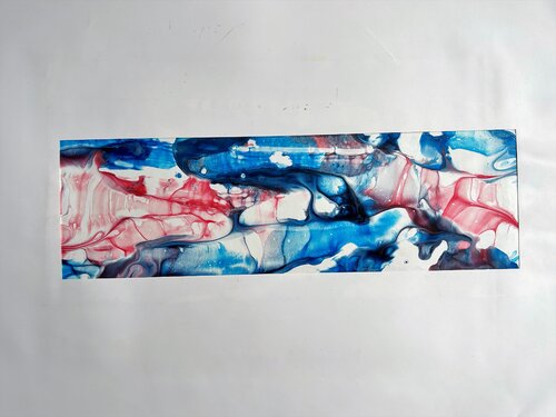 Aquarelle 008 - Abmessungen inklusive Papier Passepartout van Richard Friedt, Schilderij te koop op Singulart