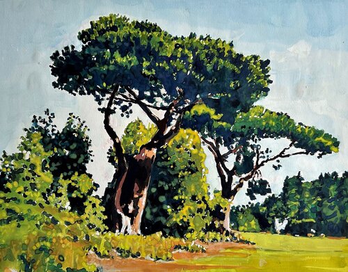 Aquarelle 019 - Abmessungen inklusive Papier Passepartout par Richard Friedt, Peinture en vente sur Singulart