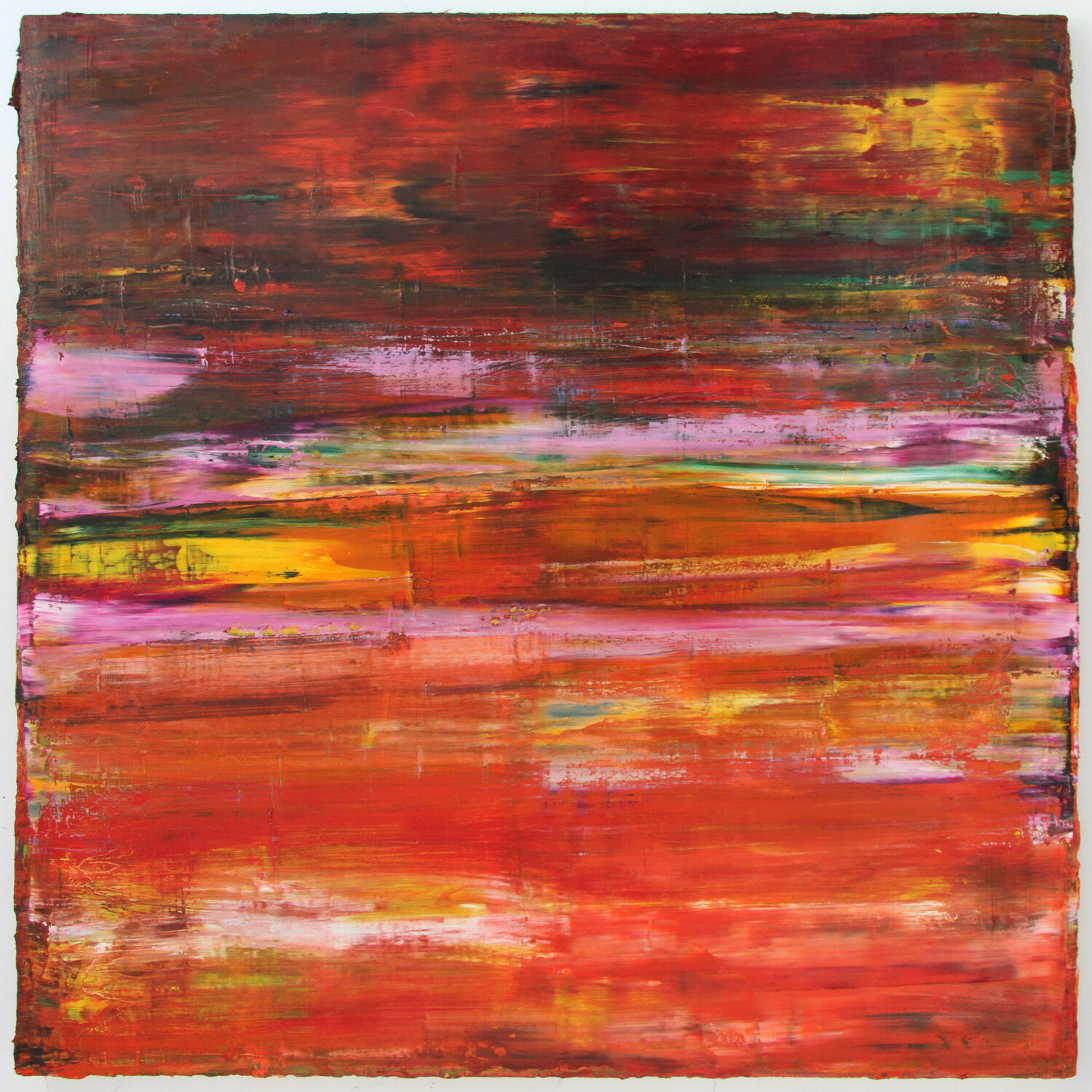 Orange horizontal Katrin Tavernini Original painting for sale